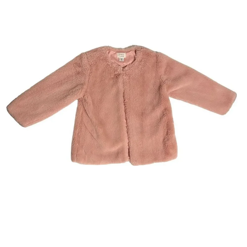 Spencer by Jaclyn Smith Girls Youth Faux Fur Jacket Pink Size M/M (10/12)
